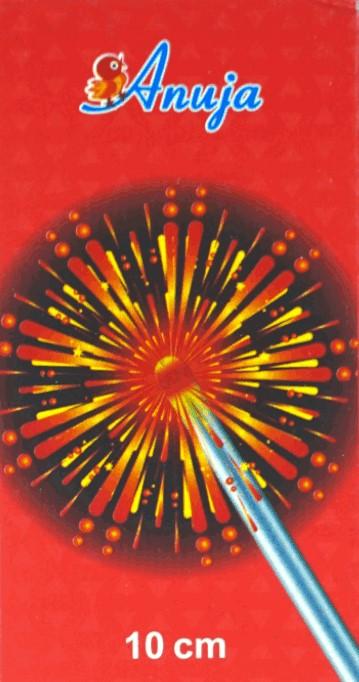 10 CM.RED SPARKLERS